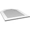 Ekena Millwork Octagonal Top Surface Mount PVC Gable Vent w/ 3-1/2"W x 1"P Standard Frame, 26"W x 34"H GVPOT26X3401SN - alternate 2